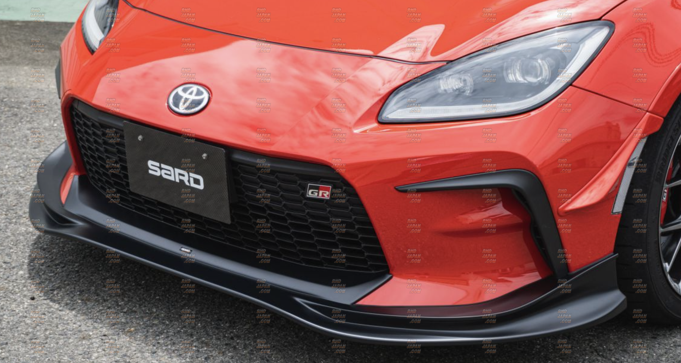 Sard GT1 Front Half Spoiler Wet Carbon Fiber - GR86 ZN8 - RHDJapan